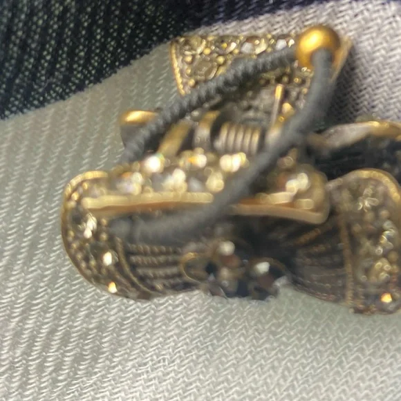 HANDMADE BEAD SOLITARY 24K GOLD BEAD DELICATE Ring UBER RARE GORG MAJESTIC